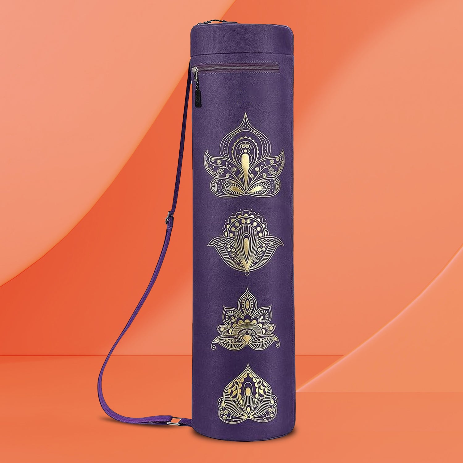 purple yoga mat bag