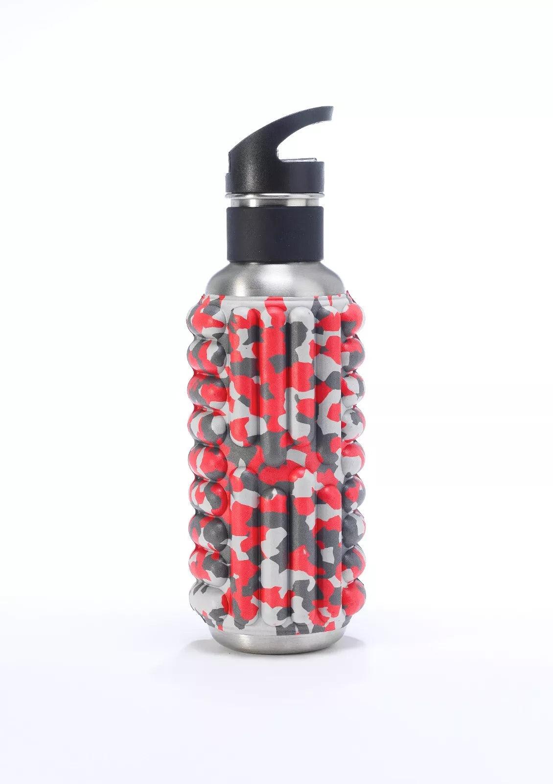 Foam Roller Water Bottle - 0.8L to 1.2L Sustainable Ecofriendly Flip Straw Roller Drink Bottle