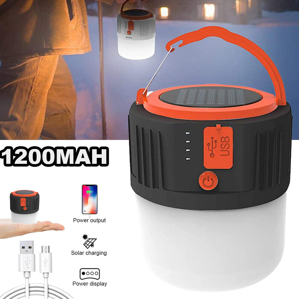 Solar LED Camping Light Tent Lamp Lantern