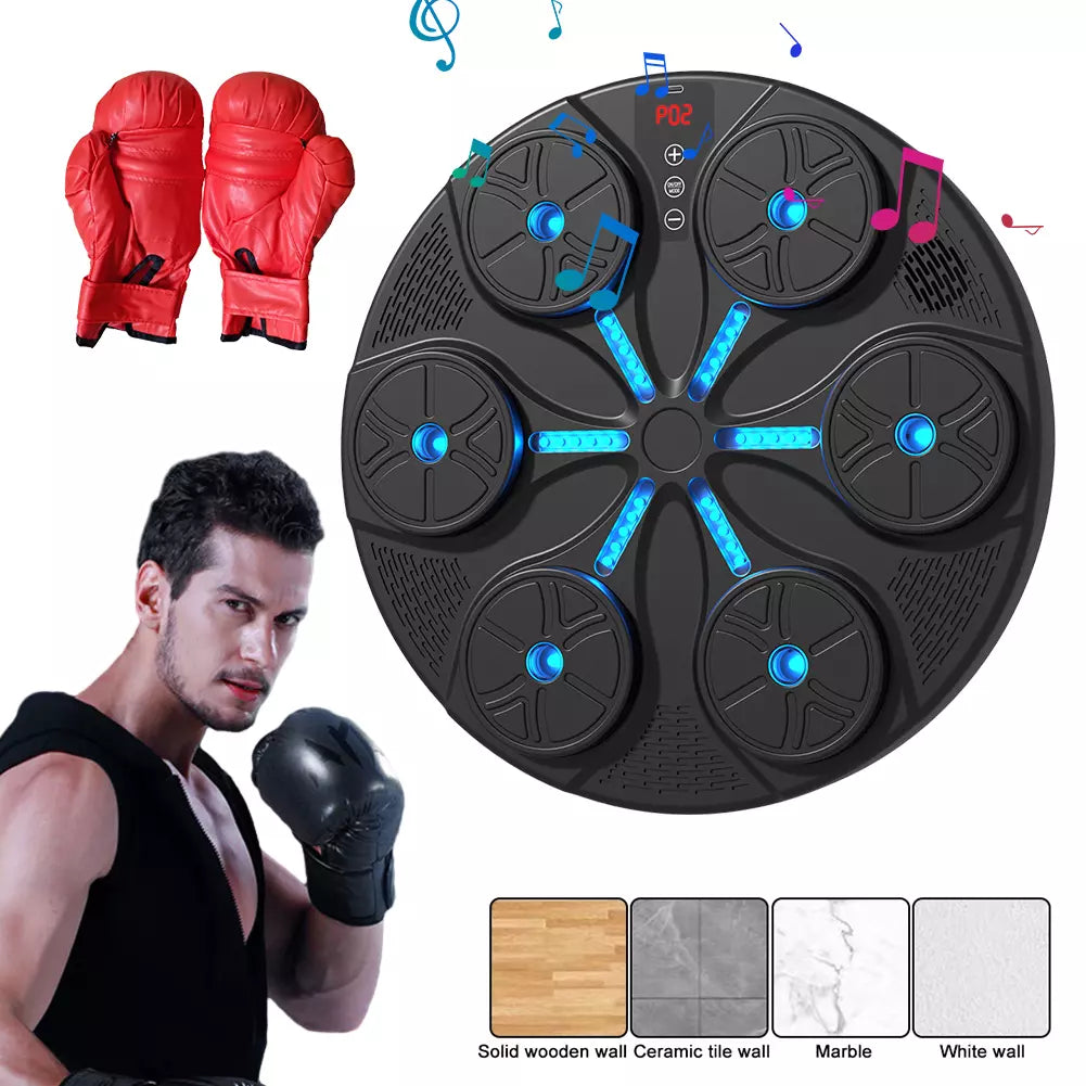 Music Boxing Machine UK - Wall Mounted Music Punching Machine Bluetooth Smart Music Boxing Workout Machine Indoor React Exercise Machine