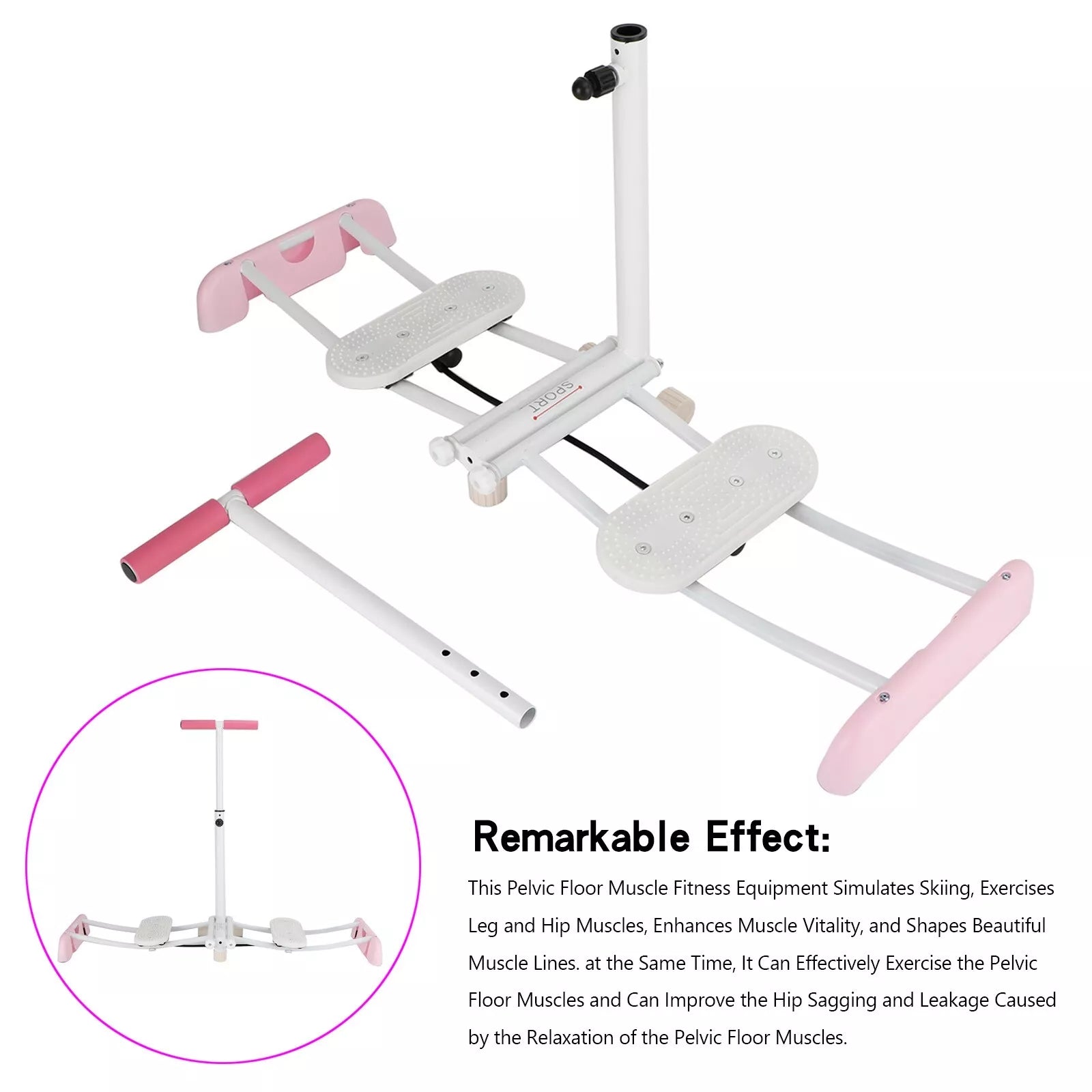 Leg Master Slim - Leg Exerciser Home Workout Compact Folding Thigh Glutes Stomach AB Pelvic Floor