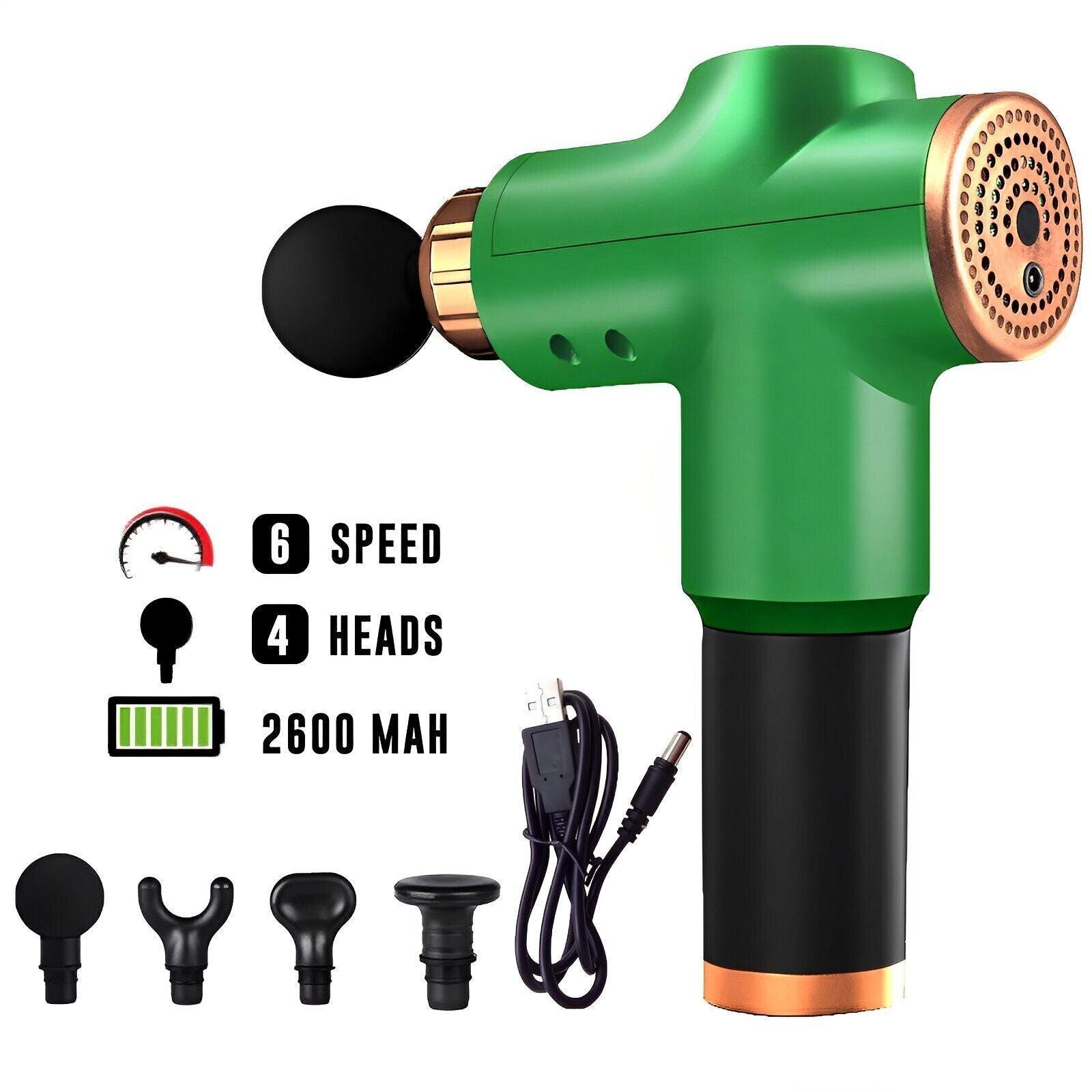 Deep Tissue Massage Gun - Powerful 30 Speeds Percussion Muscle Massager, 2400mah Electric Handheld Muscle Massager Gun, Portable Fascia Gun