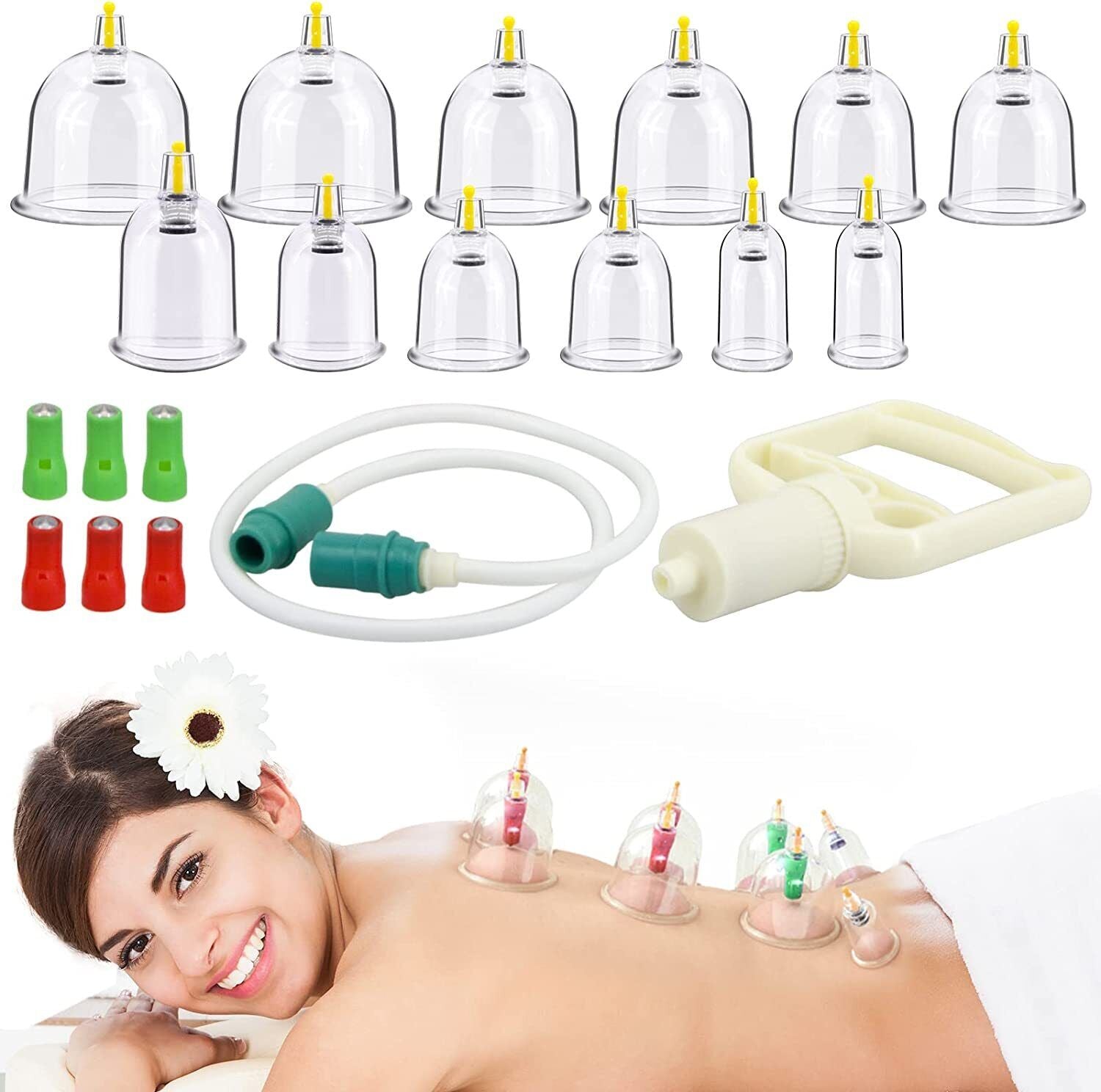 12 Cupping Vacuum Massage Cups Set