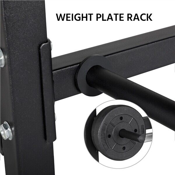 Power Racks for Home Gym - 3 Tier Dumbbell Barbell Rack Weight Plate/Bar Storage Holder for Home Gym Black