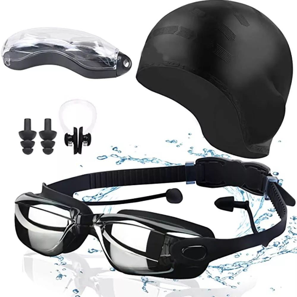 Best Adult Swimming Goggles - Swimming Goggles Water Glasses, No Leaking, Anti Fog, UV Protection Free Storage Case, Nose Clip - Maskura -  Get Trendy, Get Fit