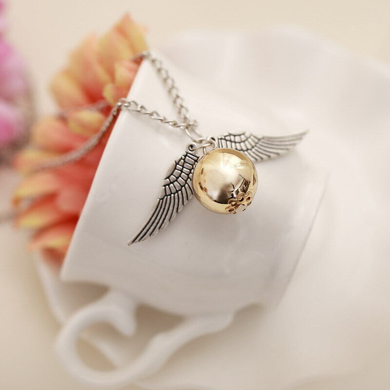 silver snitch necklace