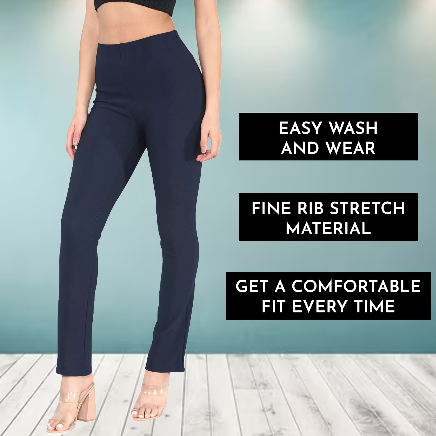 stretch trousers for ladies