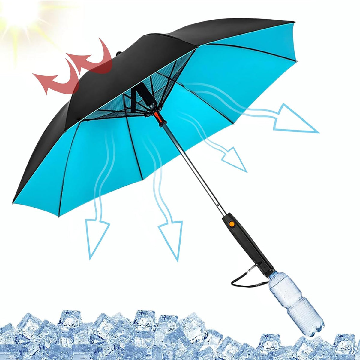 sun with umbrella