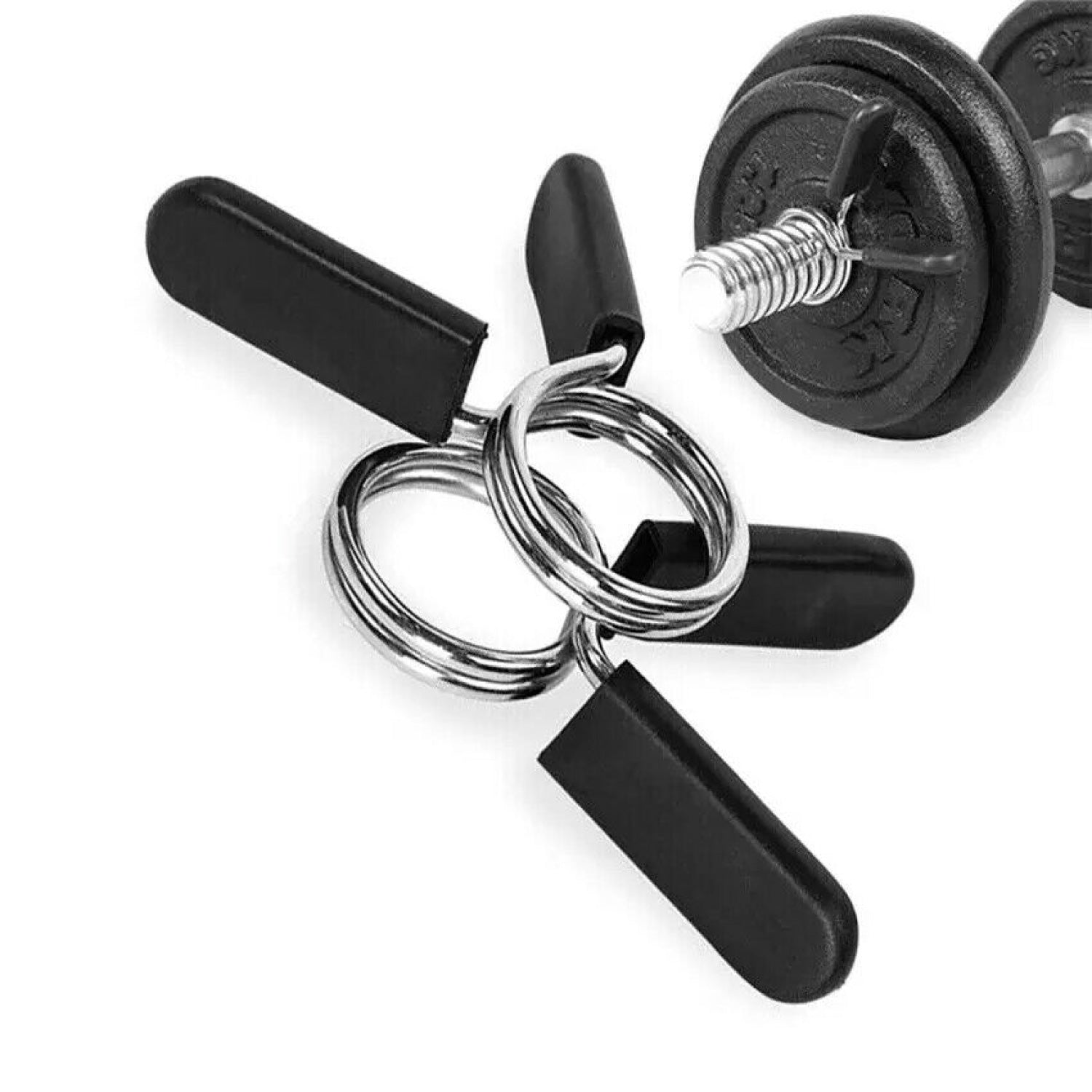 Steel Barbell Spring Clip Collars Dumbbell Lock