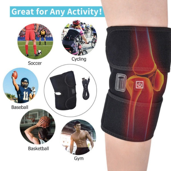 Set of 2 USB Rechargeable Heating Knee Support Brace, Shop Today. Get it  Tomorrow!