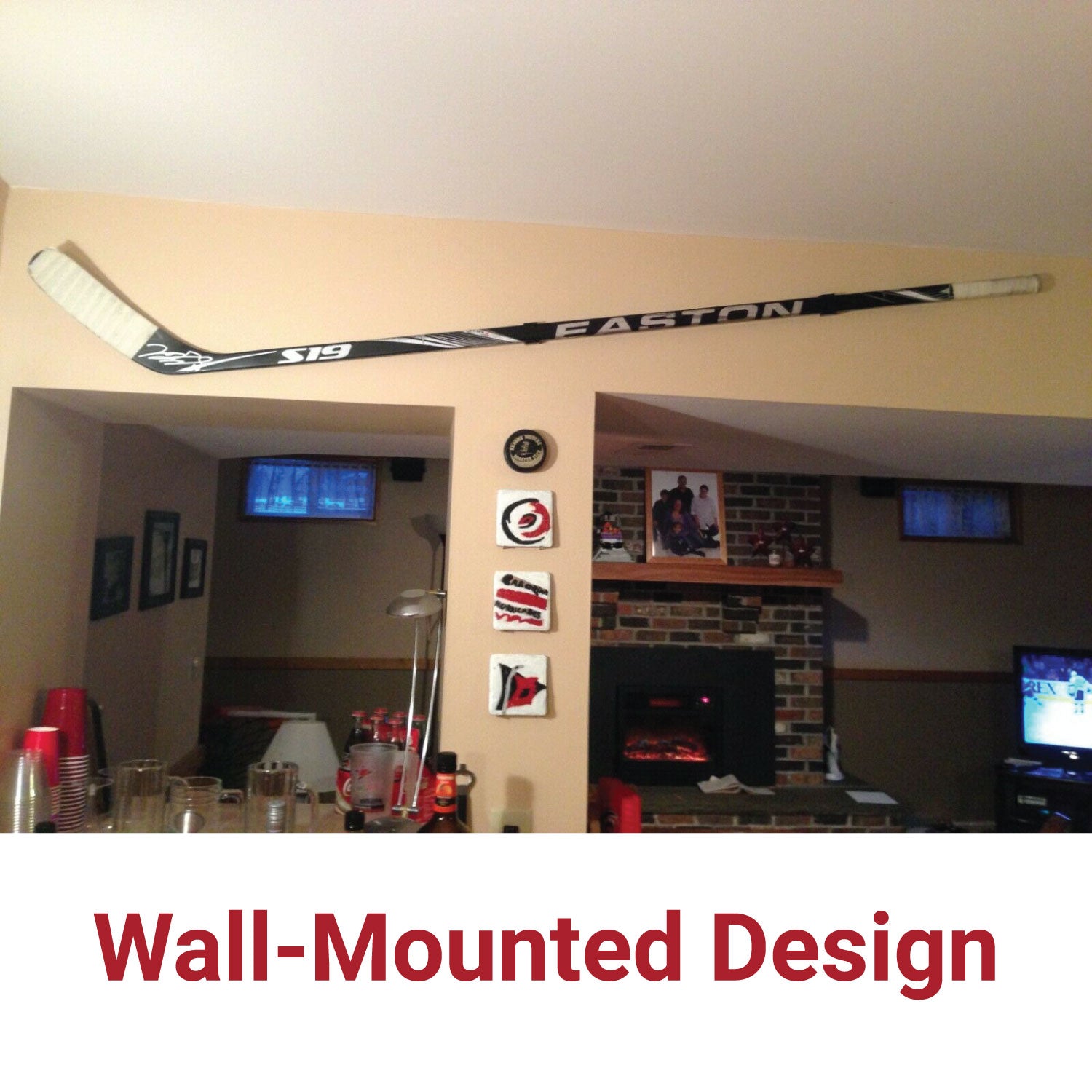 Hockey Stick Holder Wall 2