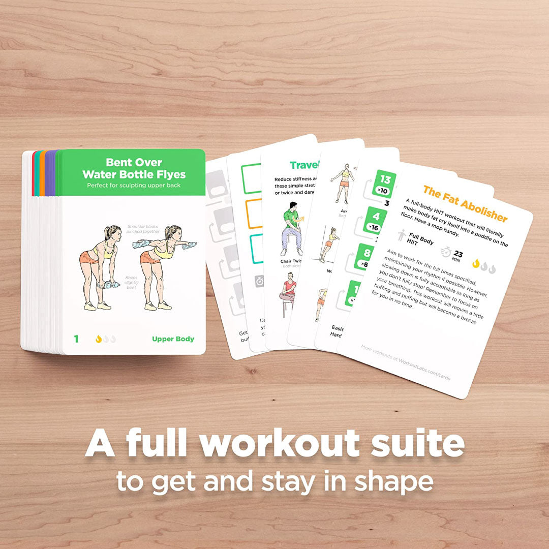 Workout Cards Deck for Women and Men