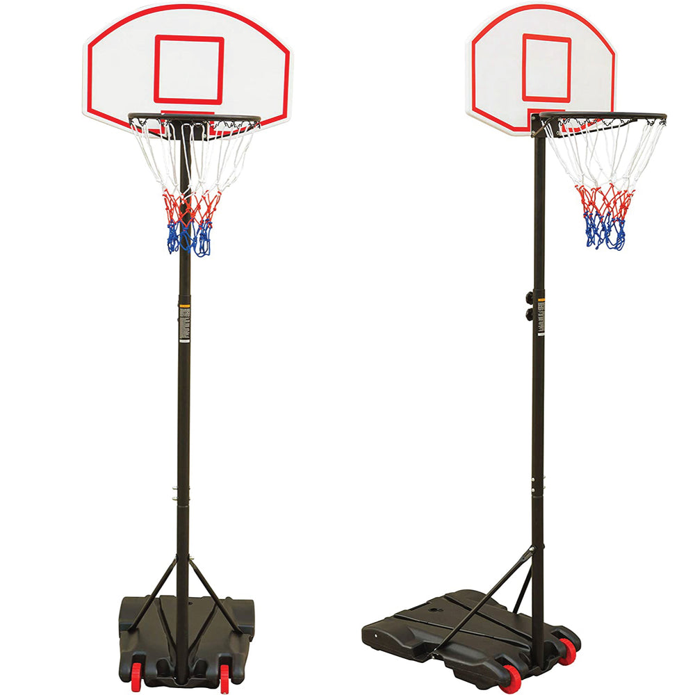 Portable Basketball Stand - Junior Height Adjustable Basketball Hoop ...