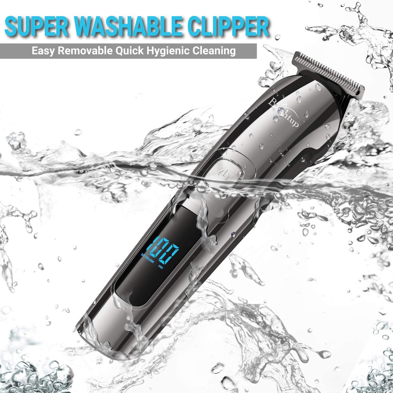 Beard Trimmer Rechargeable & Cordless Hair Clippers for Men