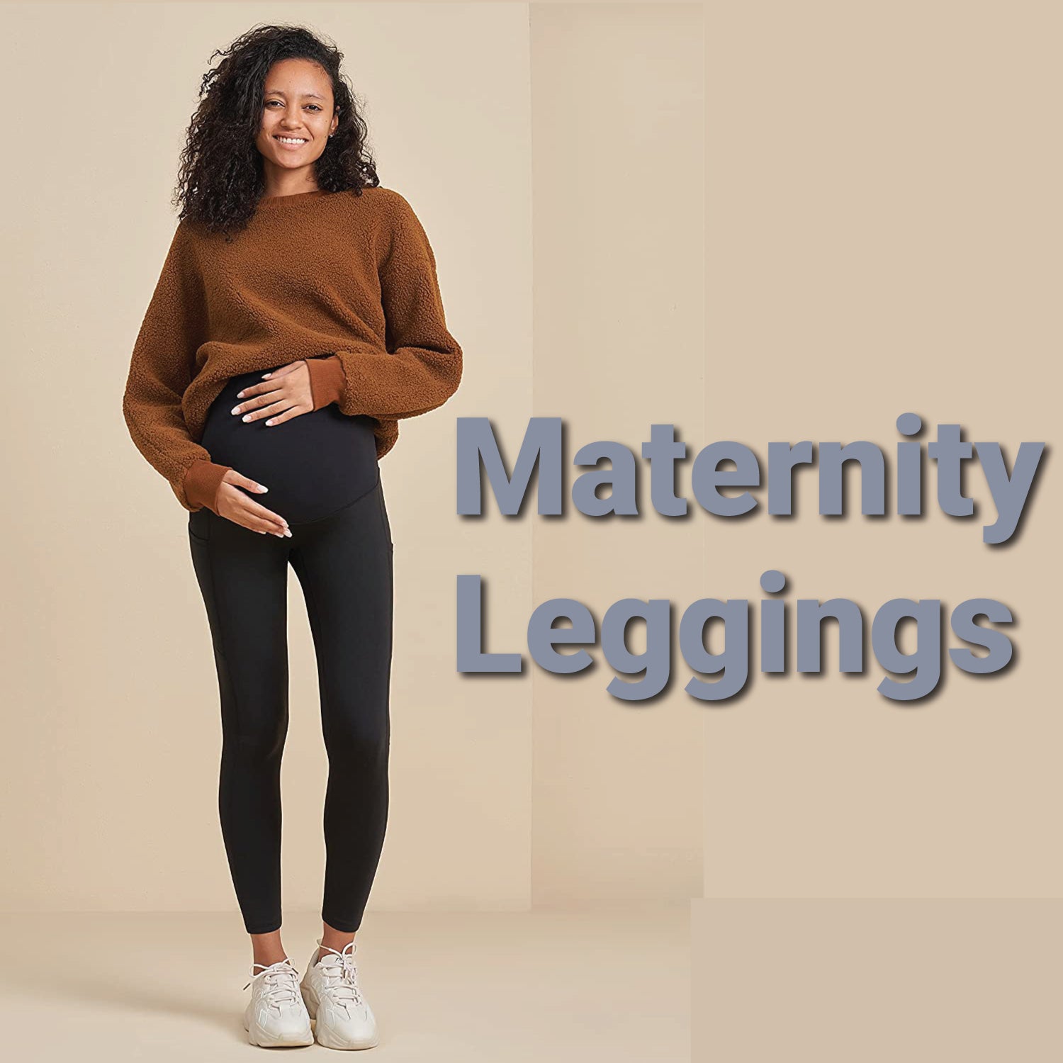 Maternity Leggings Lined Women's Winter Maternity Trousers Thermal Winter  Maternity Fashion Long Thermal Leggings for Pregnant Women Trousers Soft
