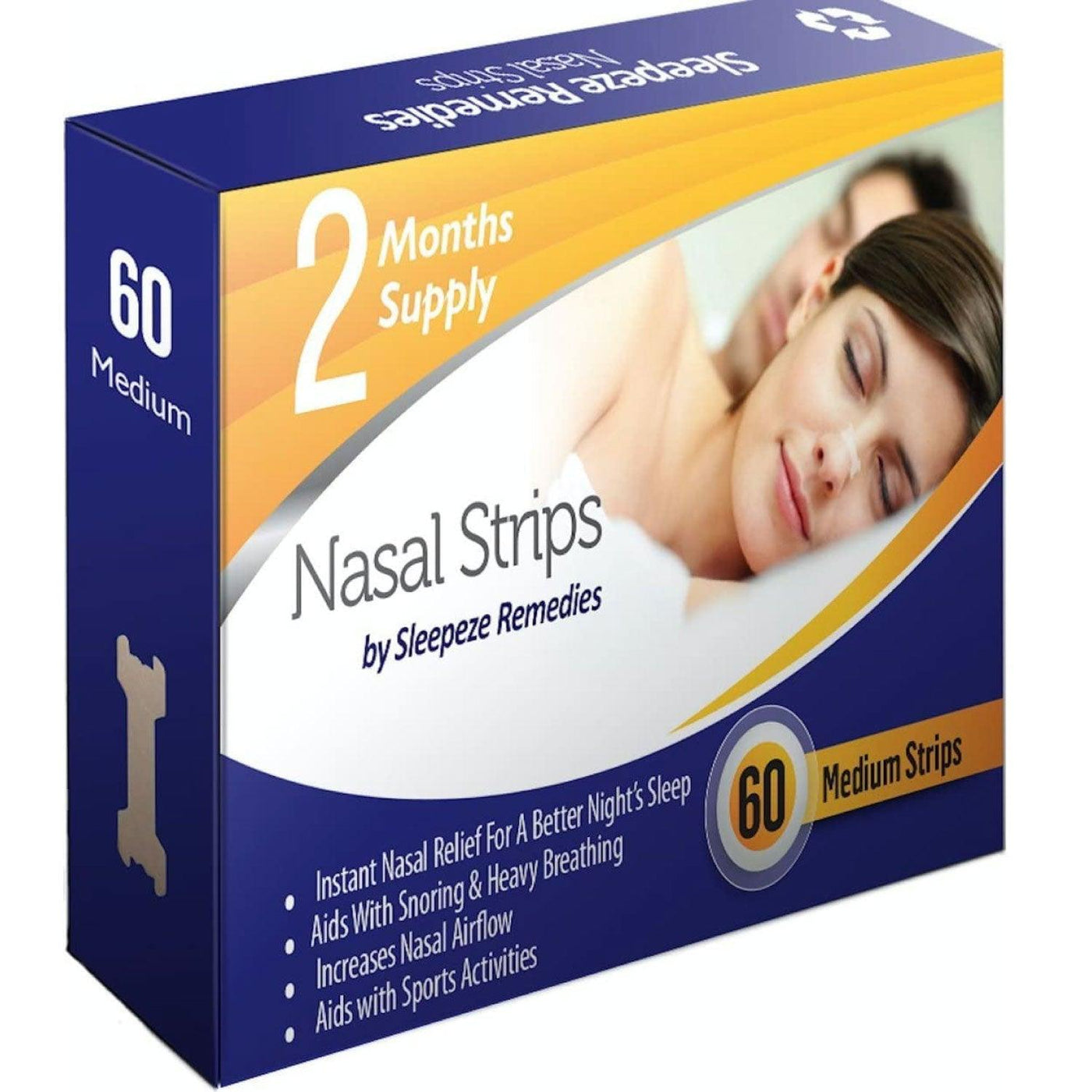 Nasal Strips for Snoring - Nasal Strips (x 60 Pack) Nose Strip | UK