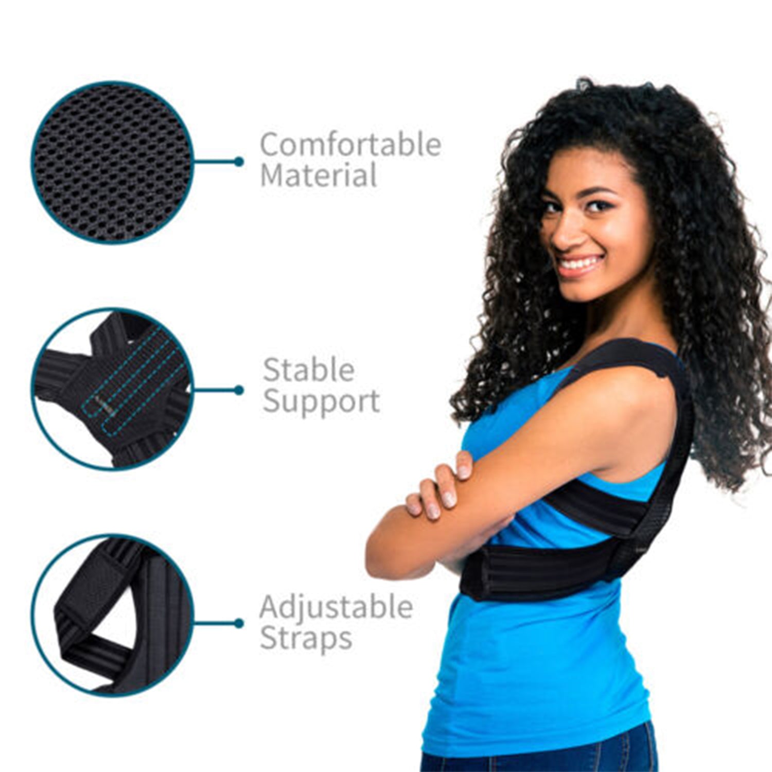 Adjustable Compression and Breathable Back Brace Lumbar Support Belt Wide  Protection for Gym, Posture, Lifting, Work, Pain Relief - China Back Brace  and Lumbar Support price