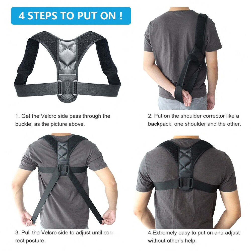 Posture Corrector Back Brace - Adjustable Breathable Clavicle Support -  Maskura - Get Trendy, Get Fit